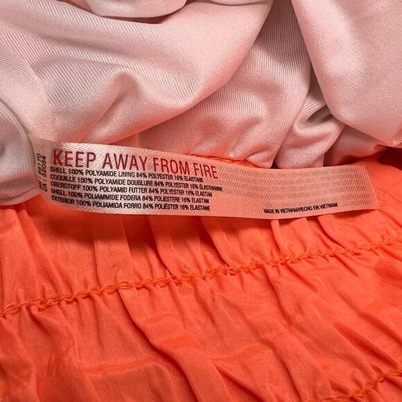 Free People Movement Shorts Women's Size Small Orange The Way Home Running Yoga - Picture 10 of 11